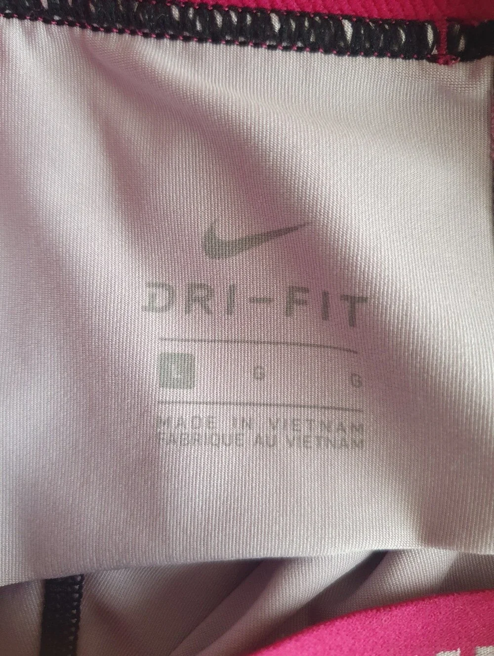 Nike Pro Girl's Large Pink Magenta Abstract Paint Splatter Compression Shorts